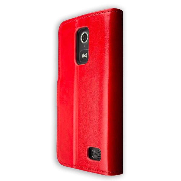 Caseroxx Bookstyle Handyhülle Für Doro 8035 – Rot, Mit Kartenfächern & Standfunktion