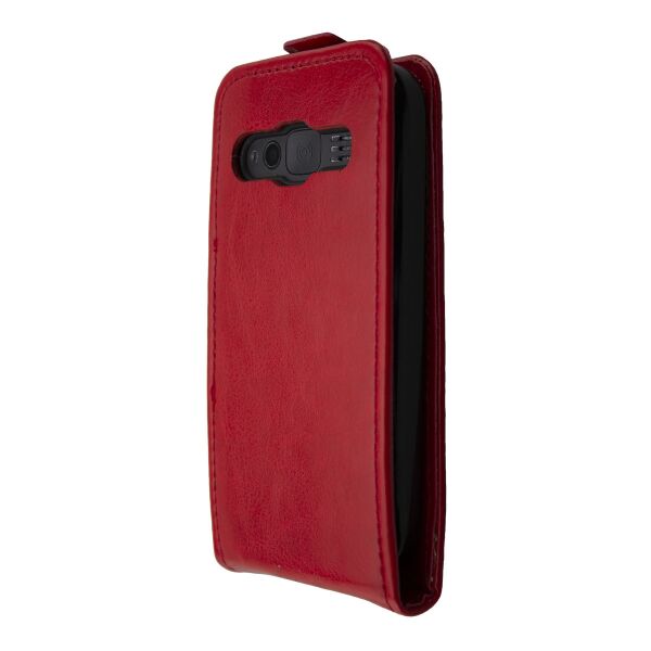 Caseroxx Flip Cover Für Doro 1370/1372 – Schwarze Kunstleder-Hülle Mit Magnetverschluss & Kreditkartenfächern
