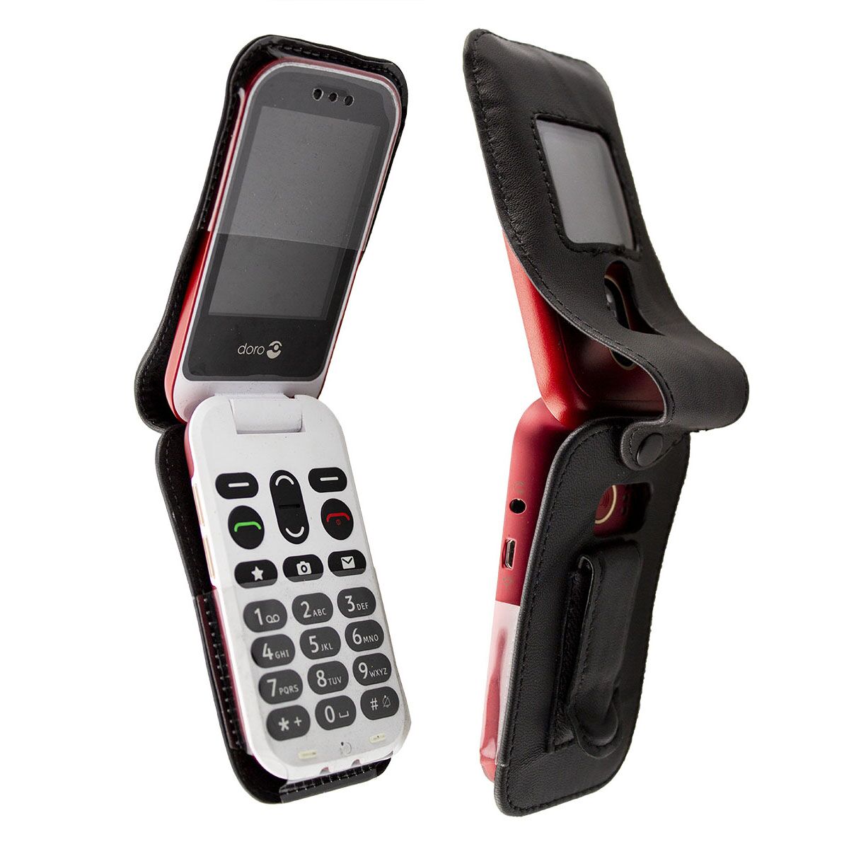 caseroxx Leather-Case with belt clip com box