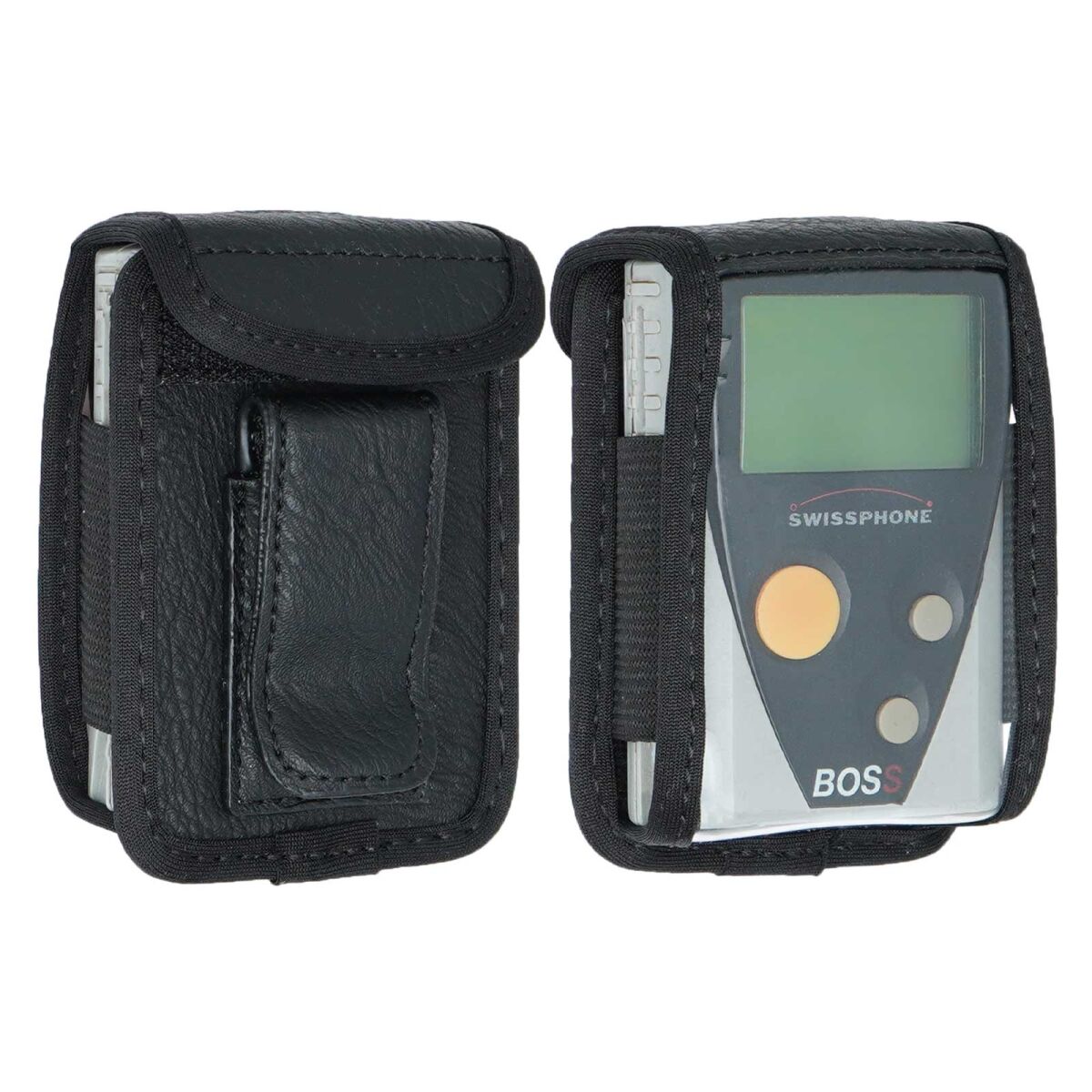 Ledertasche mit Gürtelclip aus Echt box