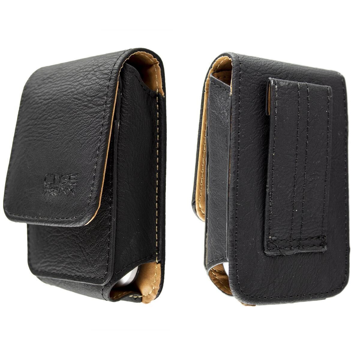 caseroxx Ledertasche mit Gürtelschlaufe für Orange