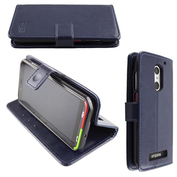 Hoesje voor Emporia Smart 4, compatibel met Emporia Smart 4, telefoonhoesje, PU-lederen standaard, magnetische portemonneehoes CPT56