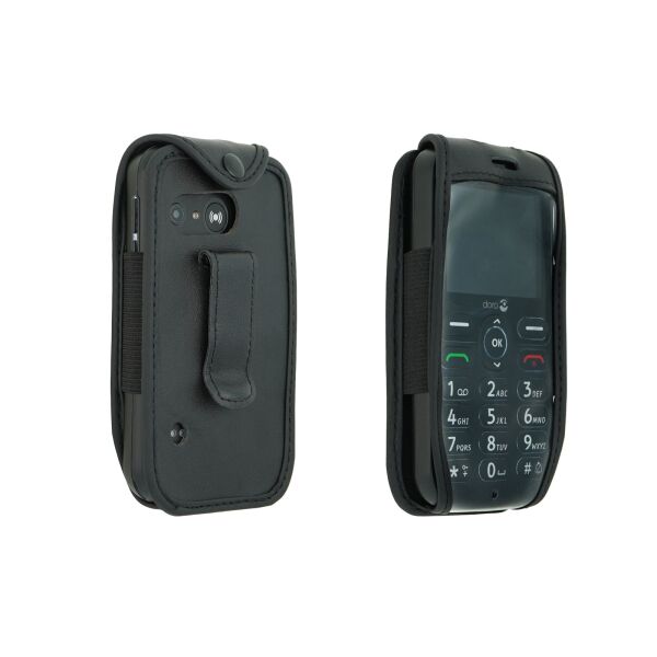 caseroxx Outdoor Tasche für Nokia 7 Plus in schwarz aus Echtleder