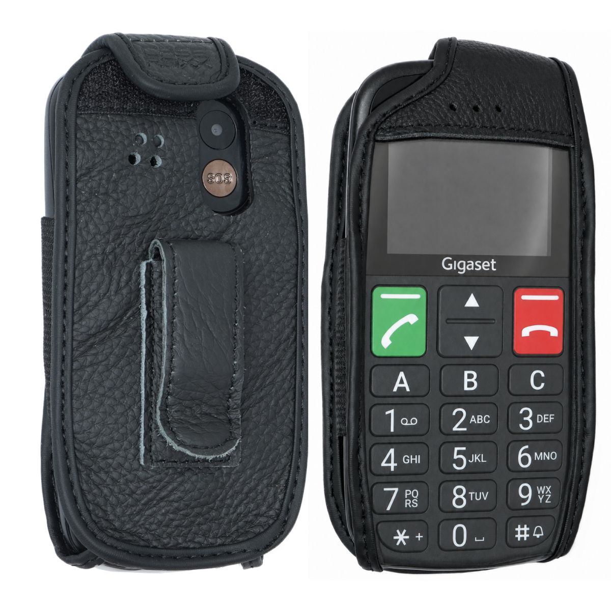 caseroxx Leather-Case with belt clip com box